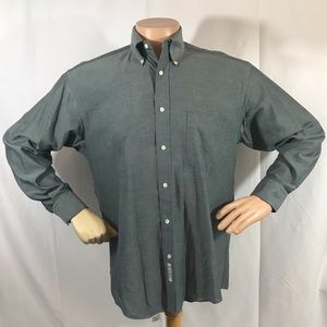 Enro Army Green Long Sleeve 15 1/2 32/33 Oxford